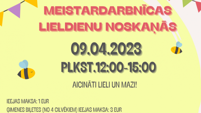 Meistardarbnīcas Lieldienu noskaņās
