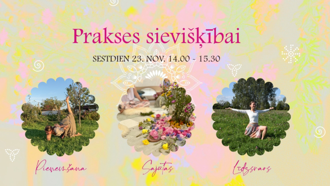 Afiša - 23. novembrī plkst. 14.00 Briežuciema Tautas namā norisināsies nodarbība ''Prakses sievišķībai'' kopā ar Kristīni Šubrovsku