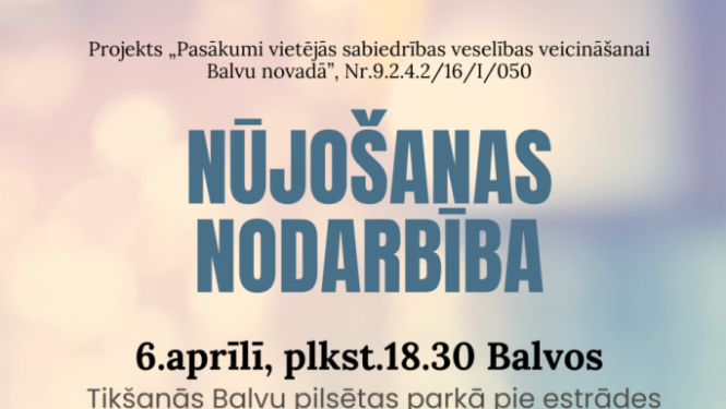 Nūjošanas nodarbība Balvos 6.aprīlī