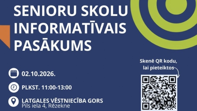 Attēlā redzami trīs seniori.