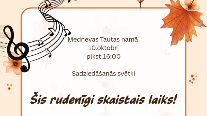 Attēlā redzamas rudens lapas, notis.