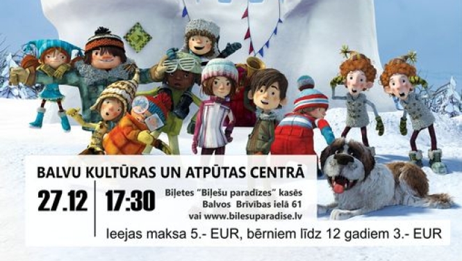 AFIŠA_Animācijas filma "Sniega kaujas"