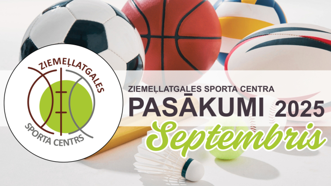 Ziemeļlatgales sporta centra pasākumu plāns - septembris 2025