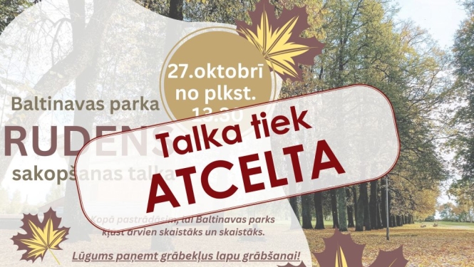 Talka tiek atcelta!