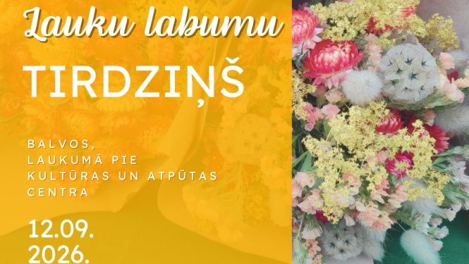 Tradicionālais lauku labumu jeb zaļais tirdziņš septembrī