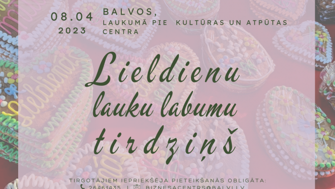 Aprīļa Lauku labumu tirdziņš