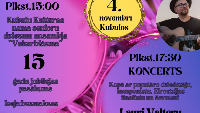 Ansambļa “Vakarblāzma” 15 gadu jubilejas pasākums, koncerts