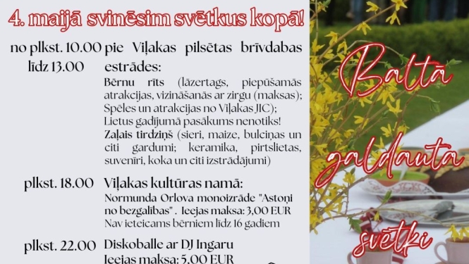 Baltā galdauta svētki Viļakā