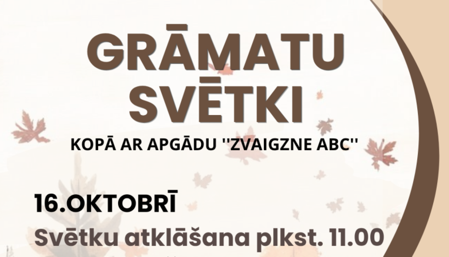 Rudenīga ainava un aicinājums uz grāmatu svētkiem