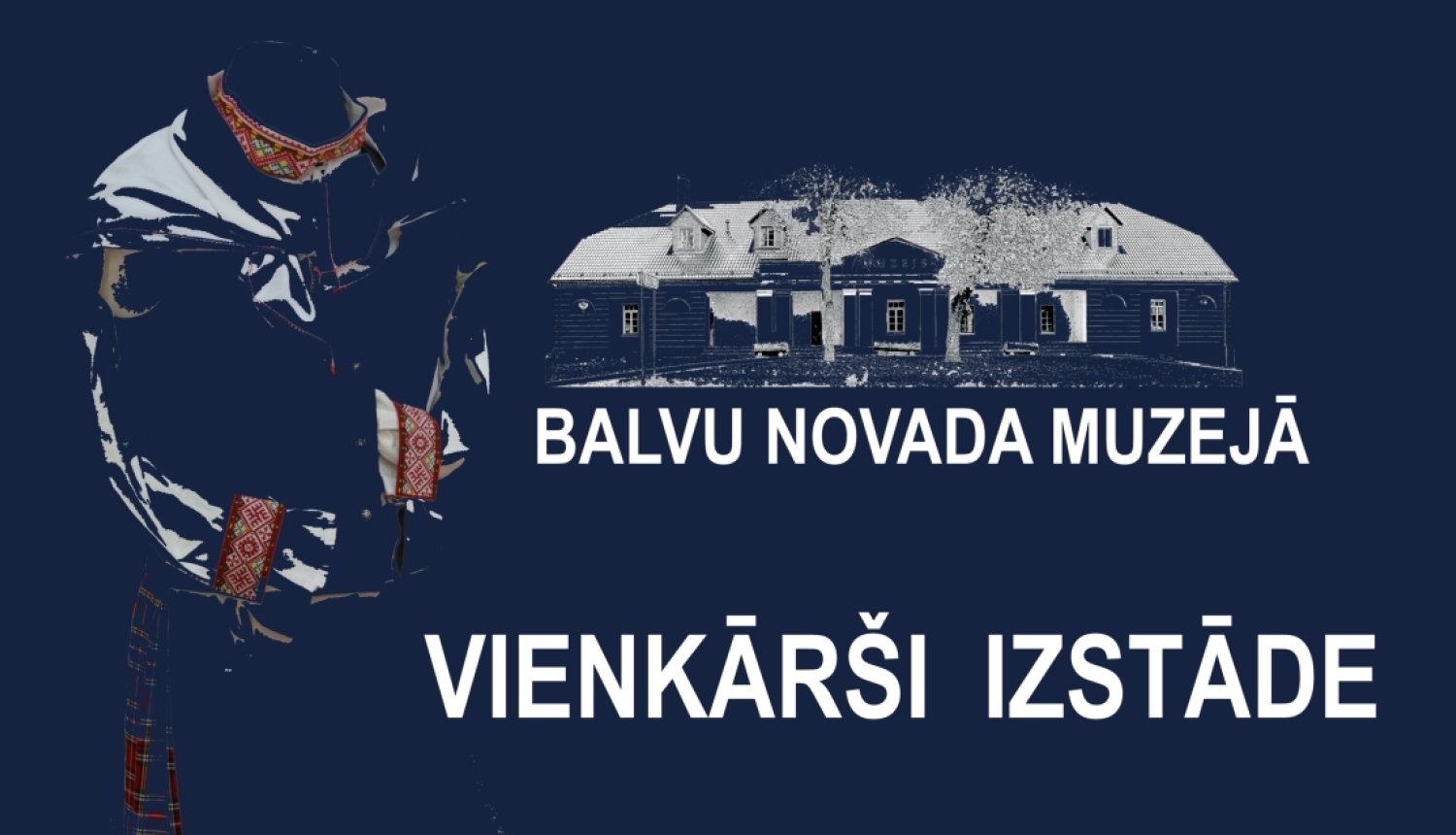 Uz tumši zila fona uzrakstīts ar baltiem burtiem uzaicinājums uz tikšanos ar Gaļinu Gruziņu.