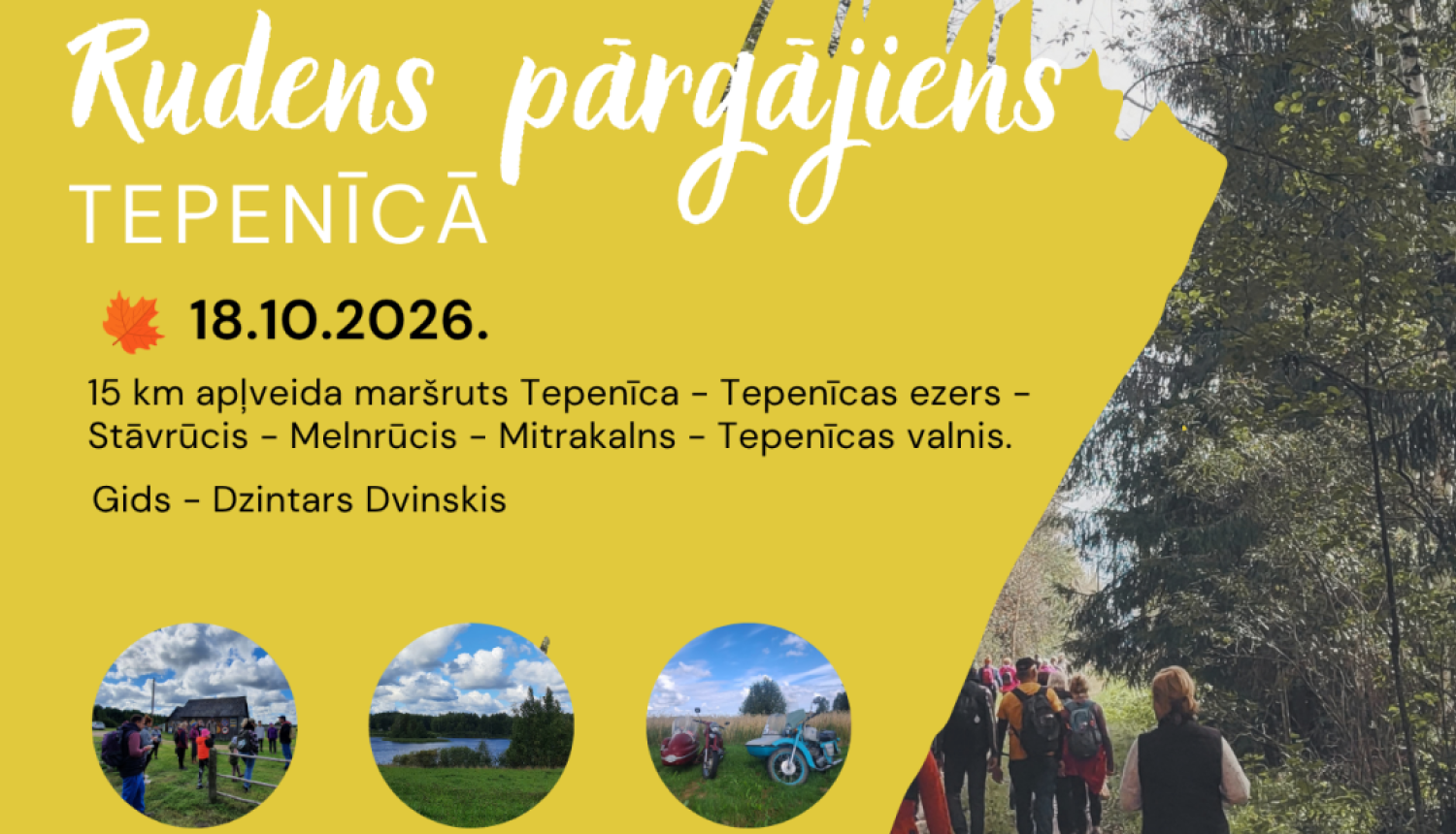 Attēlā redzami cilvēki, kas iet pārgājienā