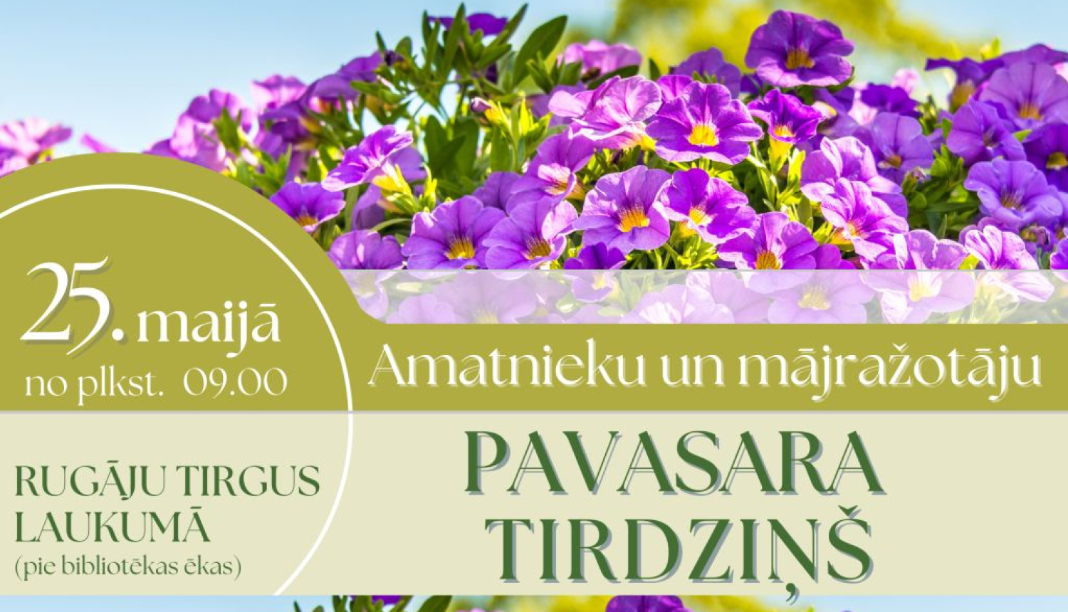 Amatnieku un mājražotāju pavasara tirdziņš Rugājos