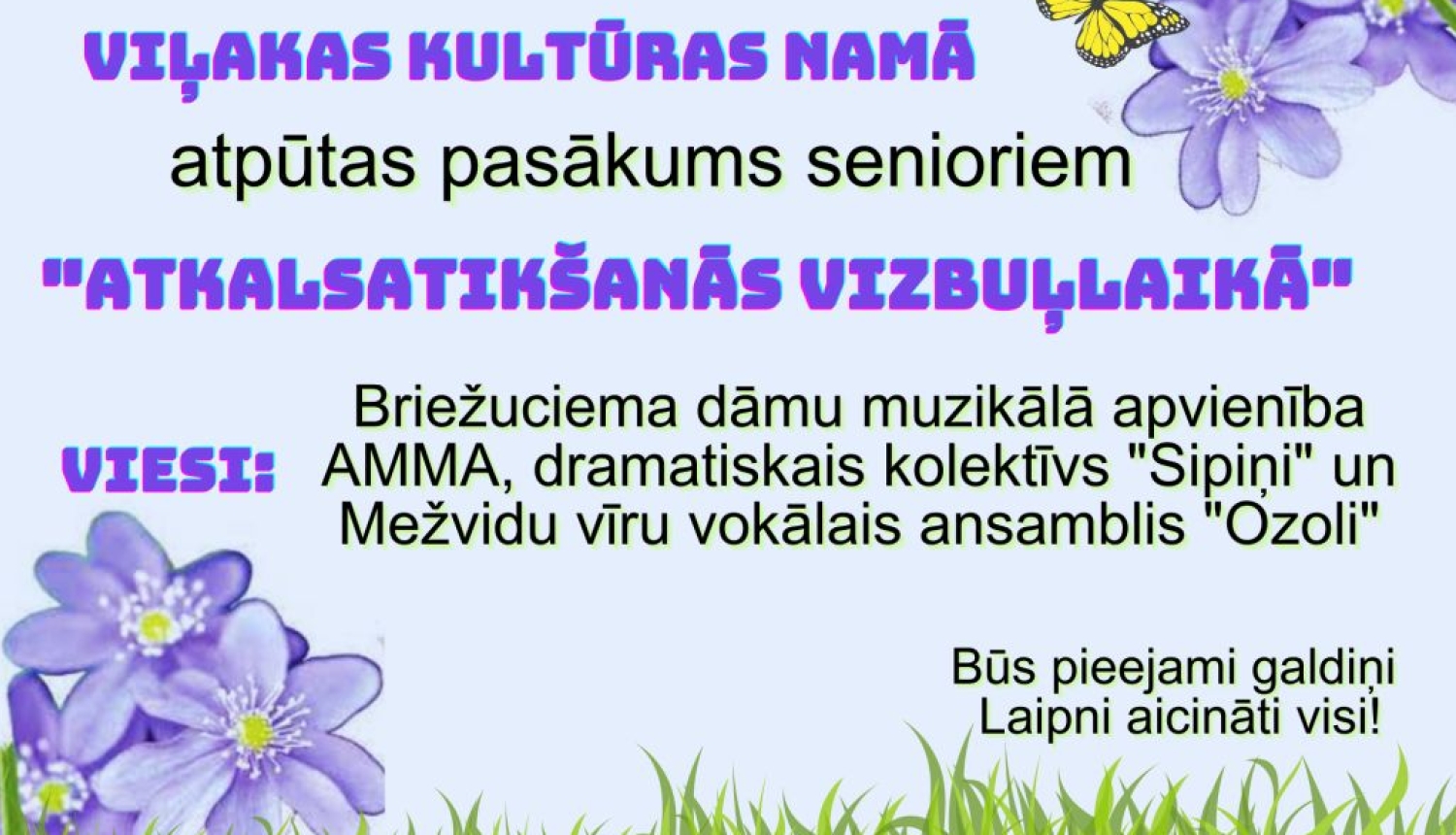 Pasākums senioriem Viļakas Kultūras namā