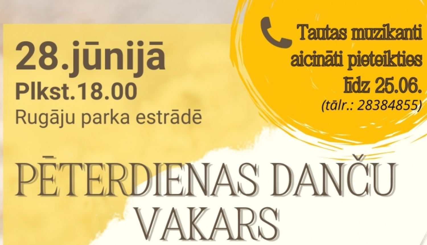 Pēterdienas danču vakars Rugājos_afiša