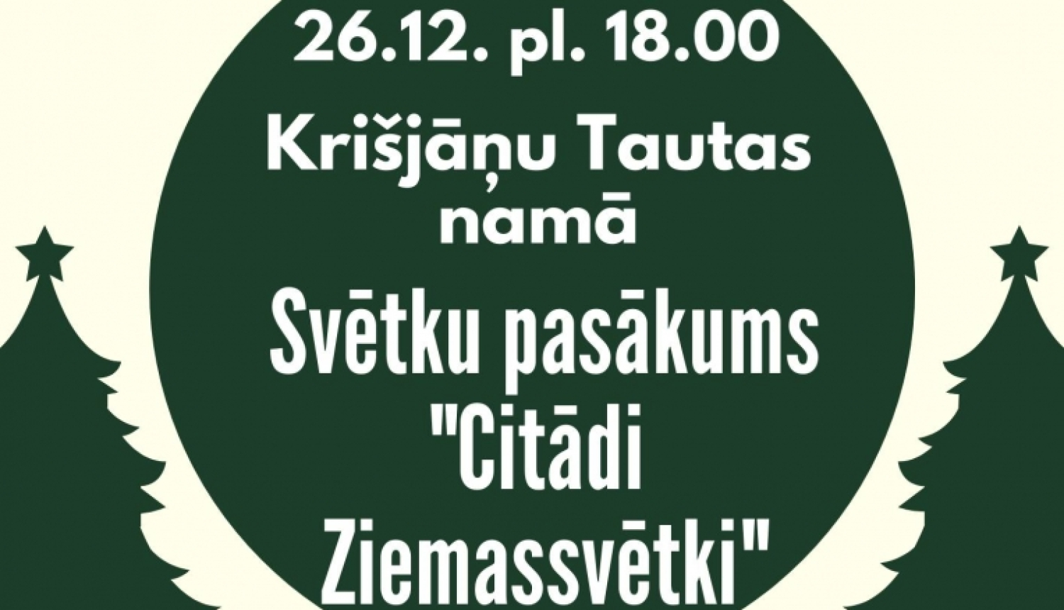 AFIŠA_Pasākums ''Citādi Ziemassvētki''