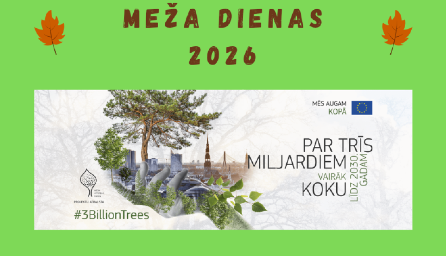 Attēlā redzami dabas skati
