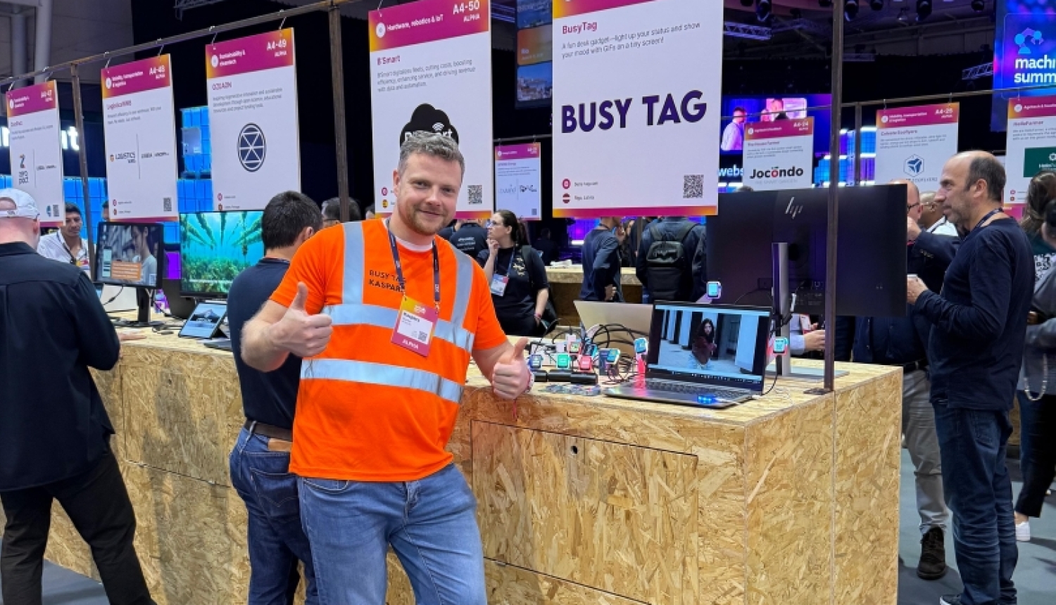 SIA ''Busy Tag'' vadītājs Kaspars Škerba Websummit izstāde Lisbonā, Portugāle 2025. gadā