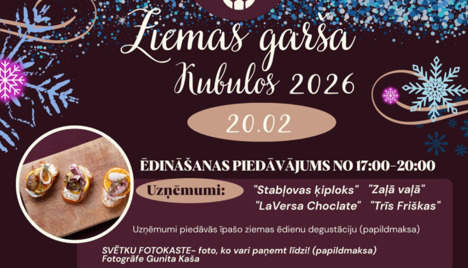 Ziemas garša Kubulos afiša