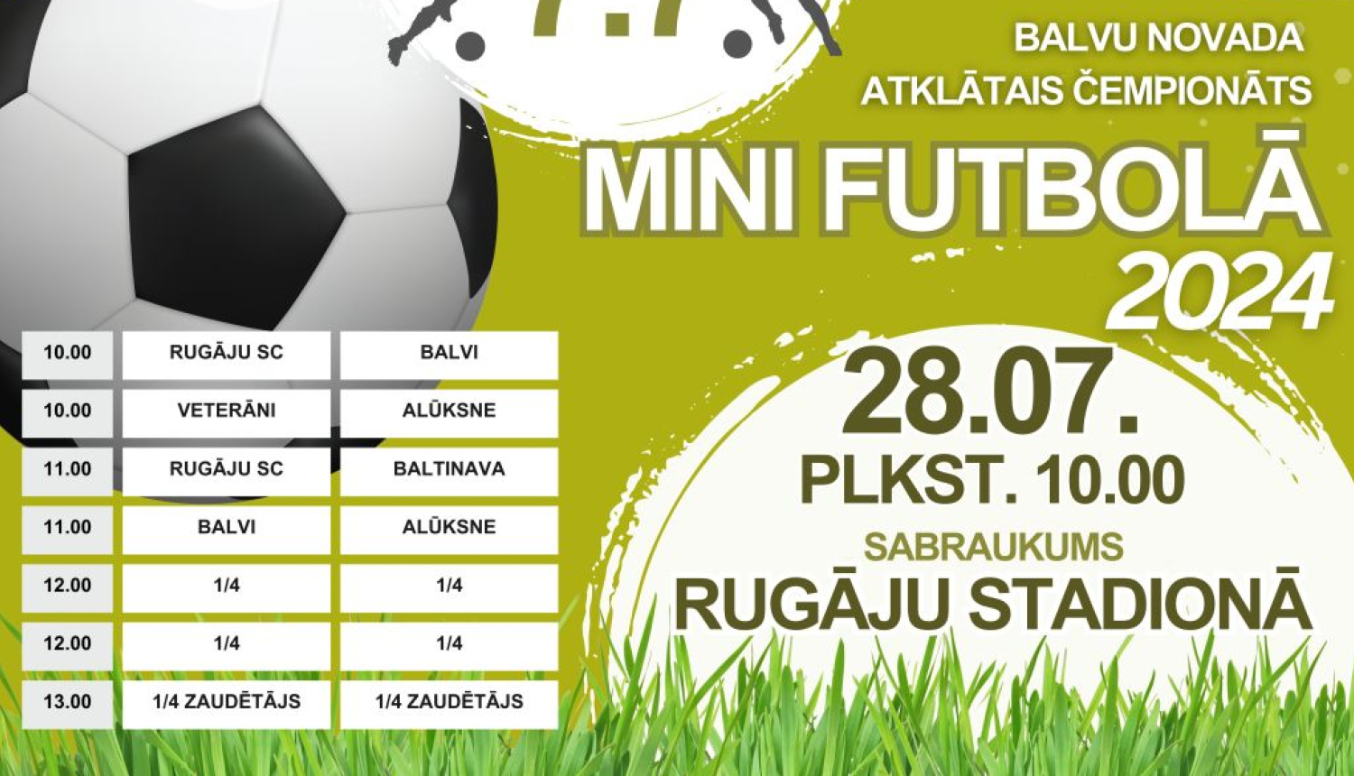 Balvu novada atklātais čempionāts mini futbolā