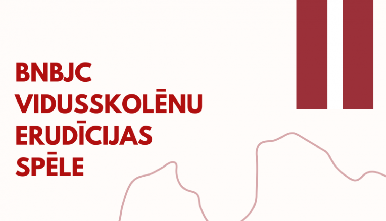 Afiša - 14. novembrī plkst. 17.00 Balvu novada Bērnu un jauniešu centrā aicinām vidusskolēniem asināt prātu, piedaloties erudīcijas spēlē ''Mēs mīlam Latviju''