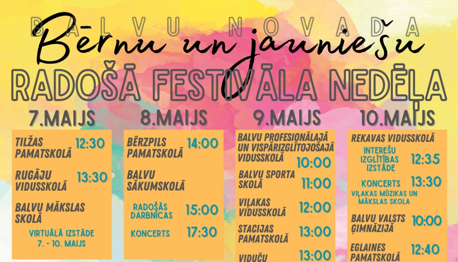 AFIŠA_Bērnu un jauniešu radošais festivāls