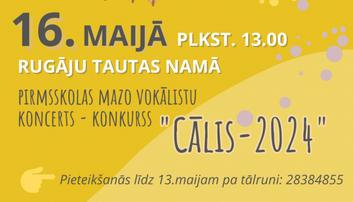AFIŠA_Mazo vokālistu koncerts - konkurss ''Cālis-2024''