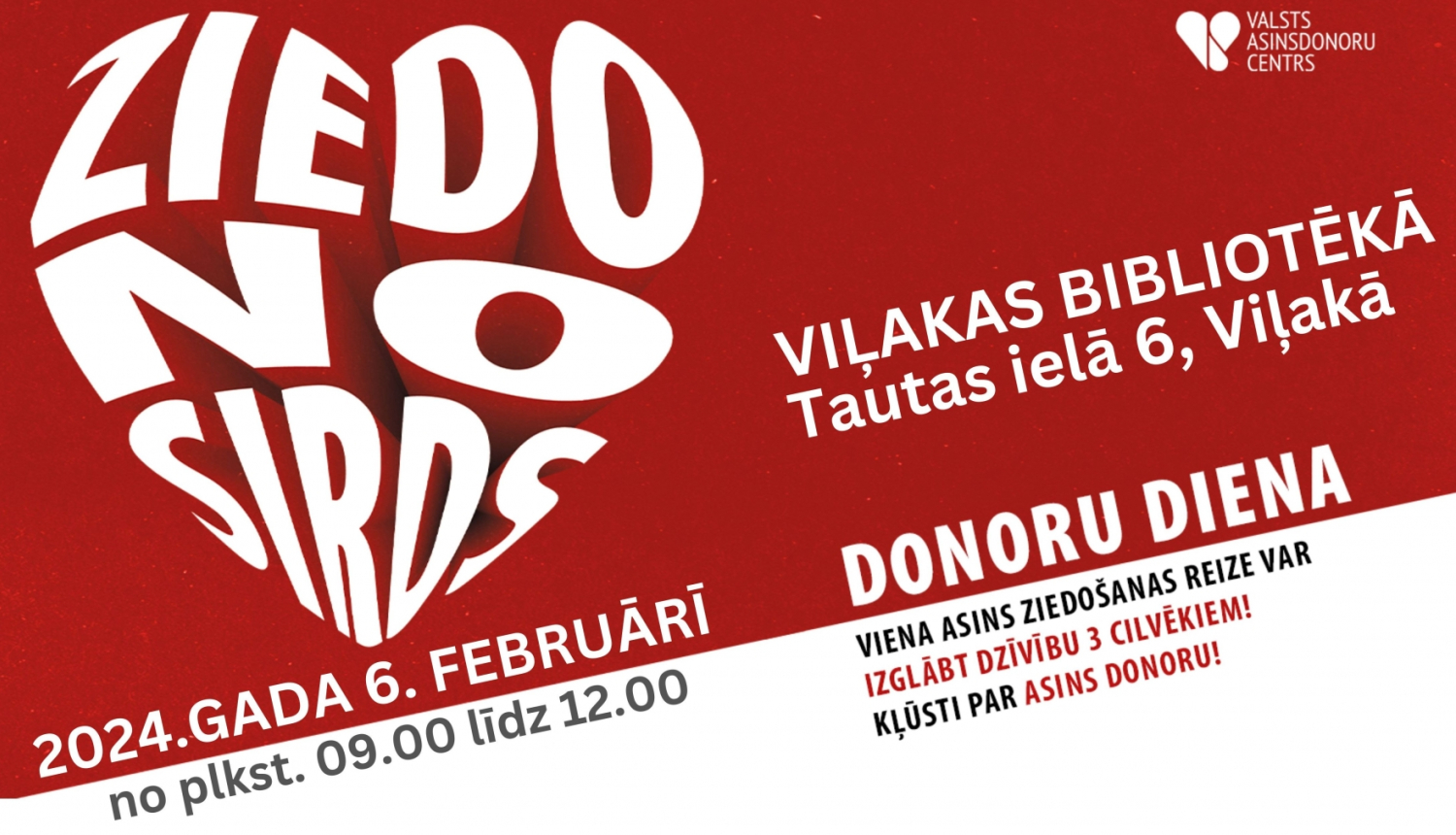 AFIŠA_Donoru diena Viļakā