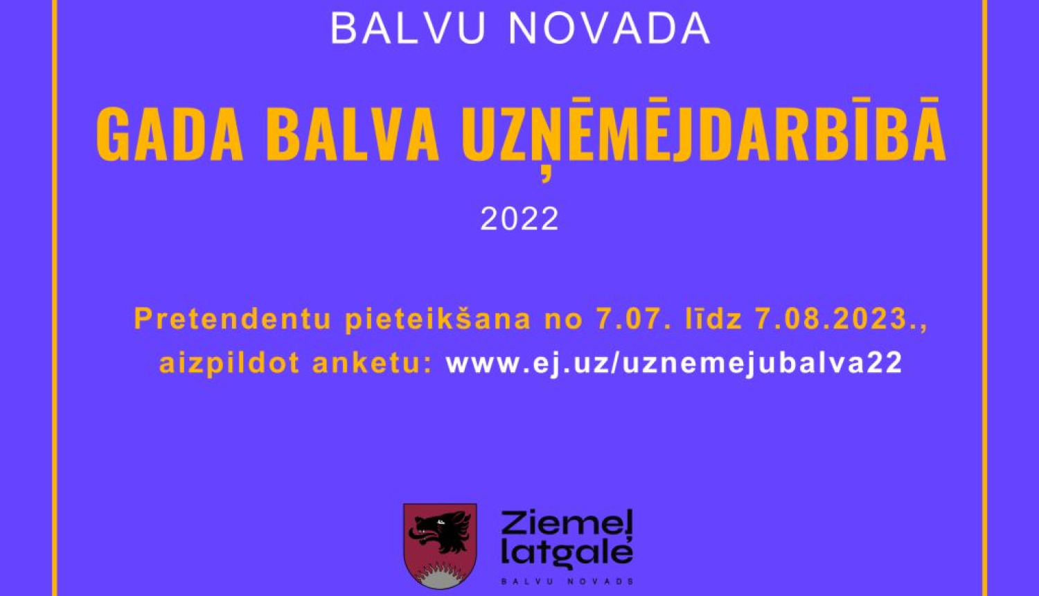 Balvu novada gada balva uzņēmējdarbībā 2022