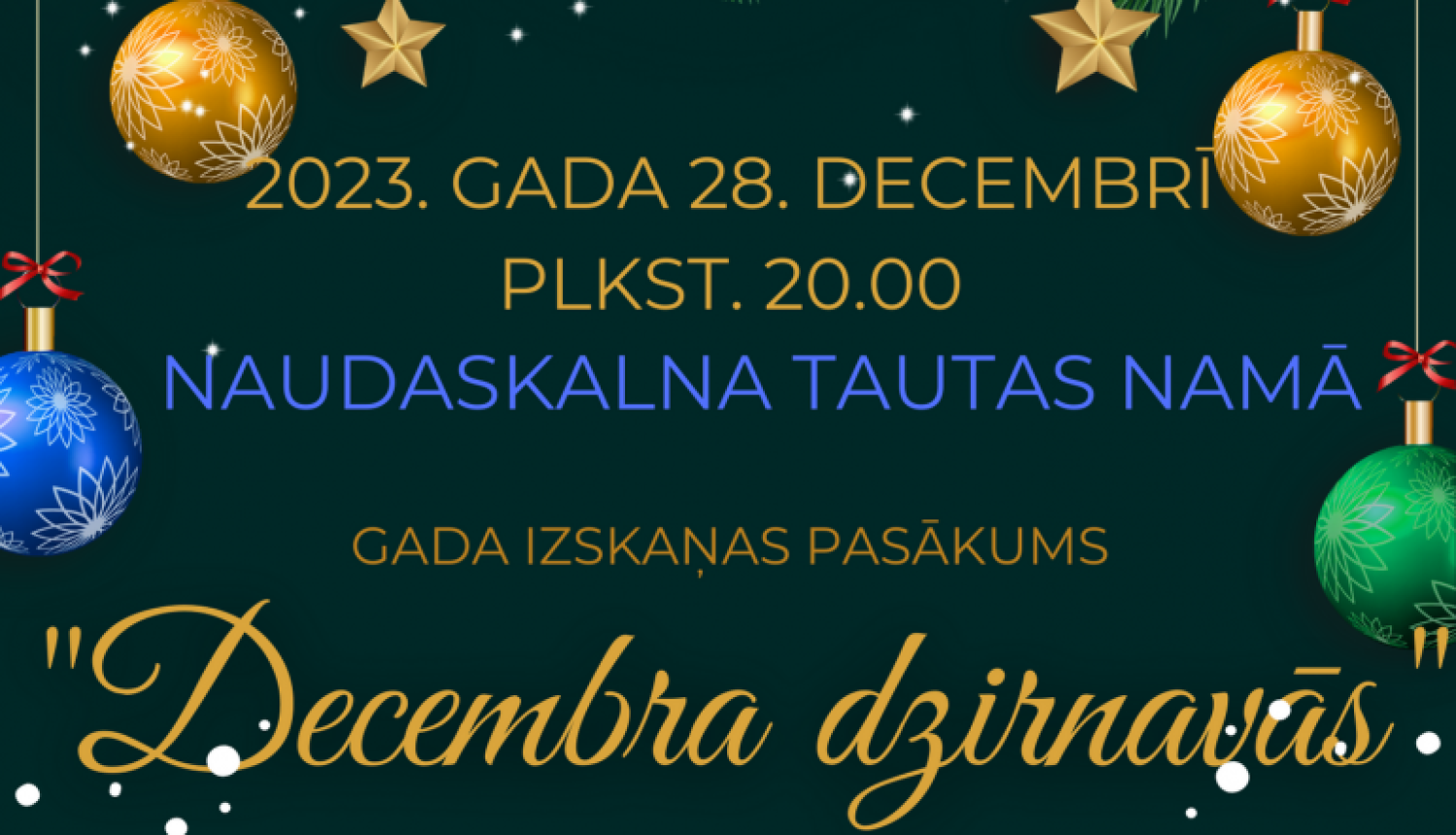 AFIŠA_Svētku pasākums ''Decembra dzirnavās''