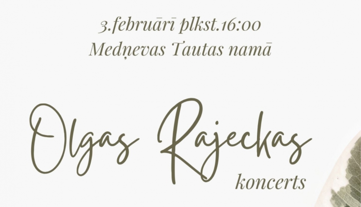 AFIŠA_Olgas Rajeckas koncerts