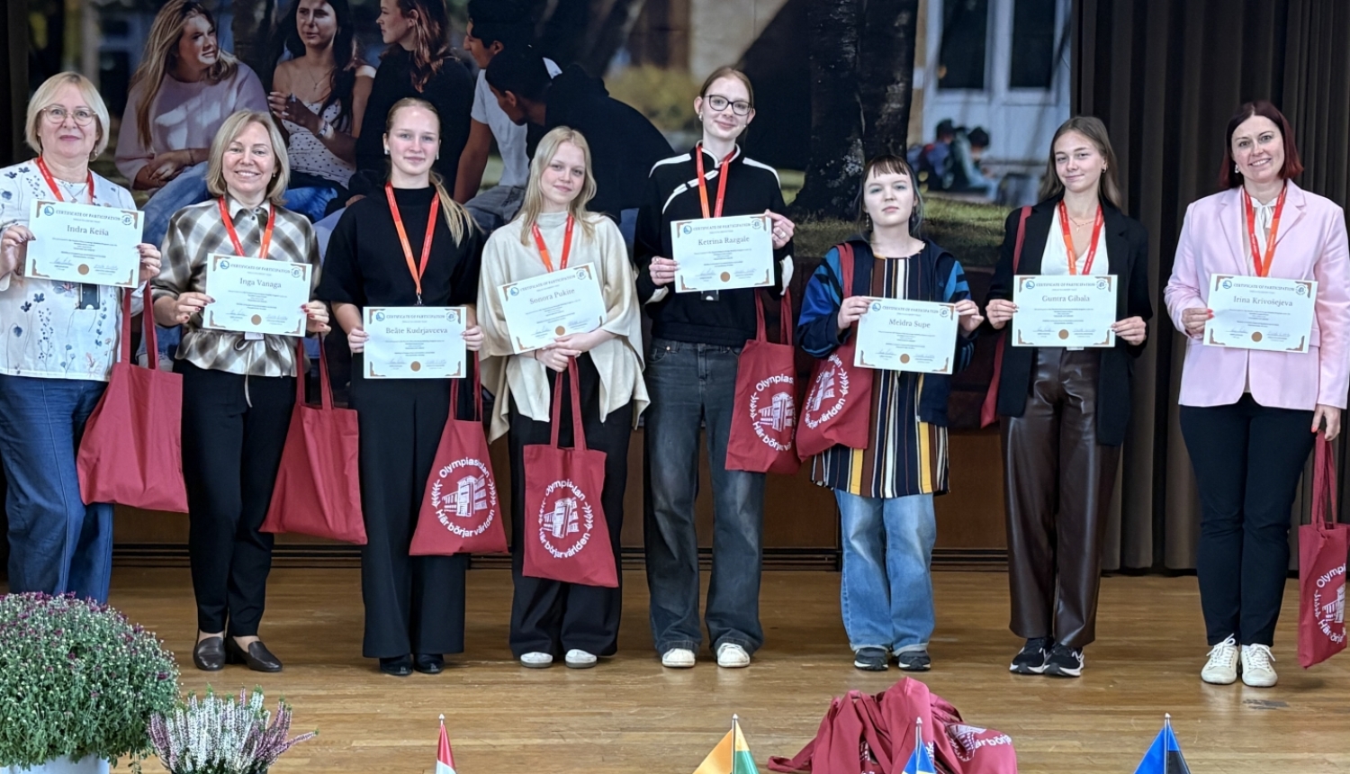 Attēlā redzami projekta dalībnieki