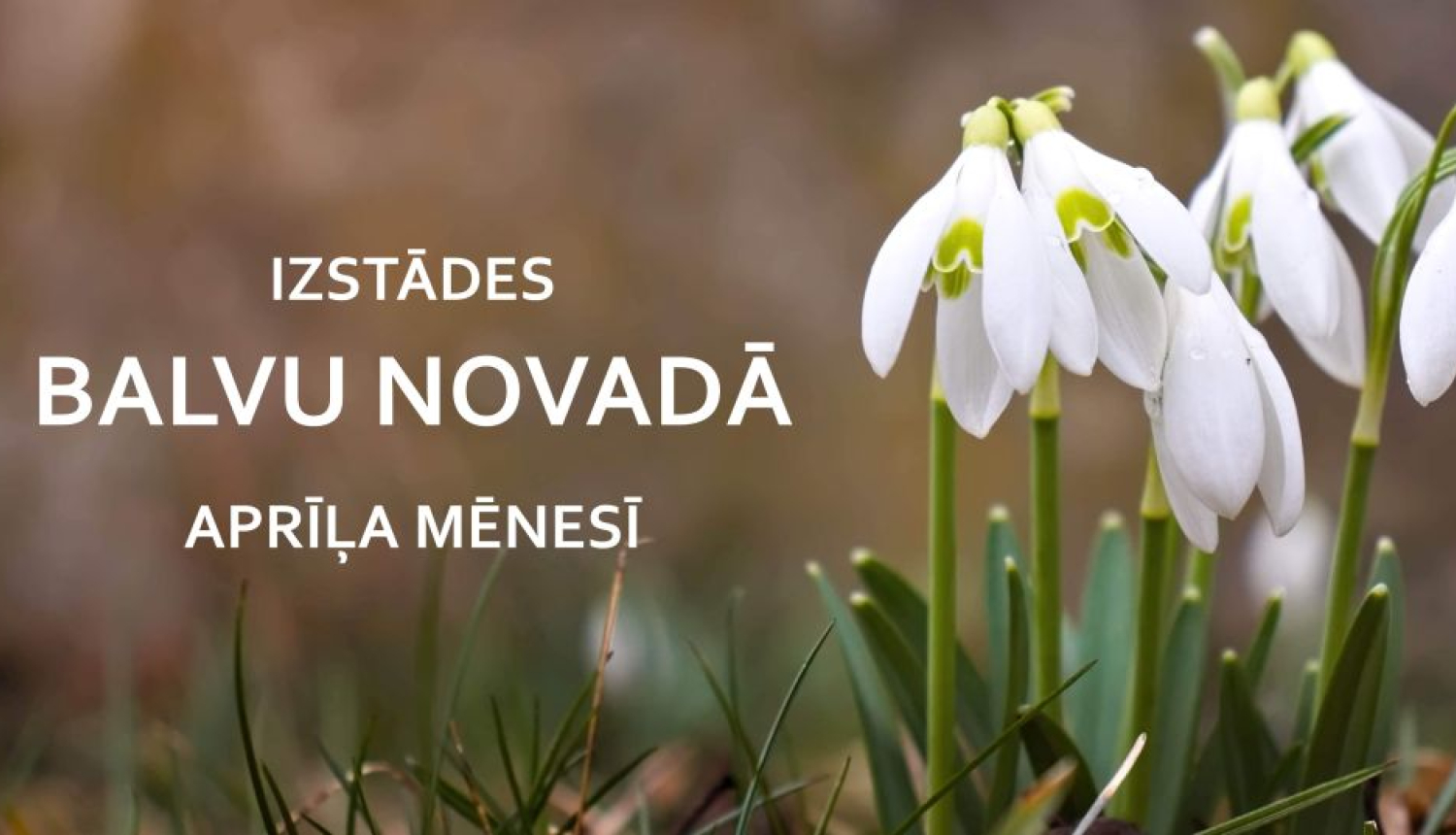 Izstādes aprīļa mēnesī