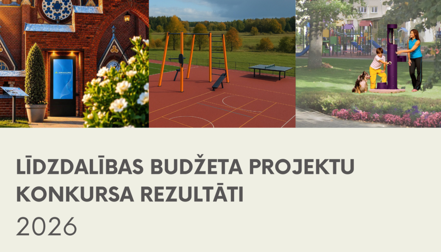 Līdzdalības budžeta projektu konkursa rezultāti attēloti vizuālizācijās.