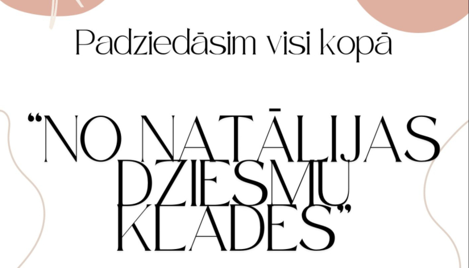 AFIŠA_Pasākums ''No Natālijas dziesmu klades''