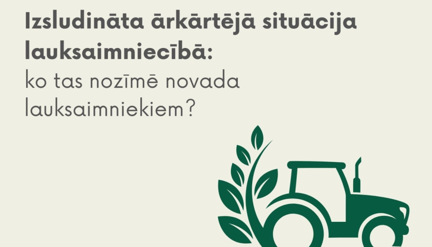 informatīvs attēls informācija lauksaimniekiem 