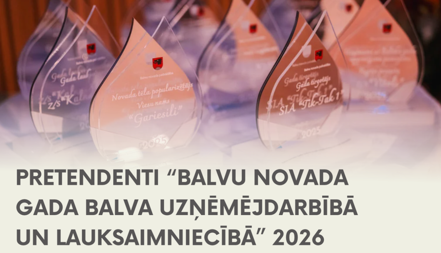 Attēlā redzami apbalvojumi
