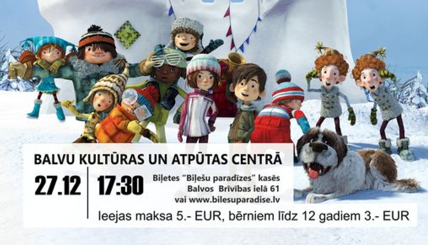 AFIŠA_Animācijas filma "Sniega kaujas"