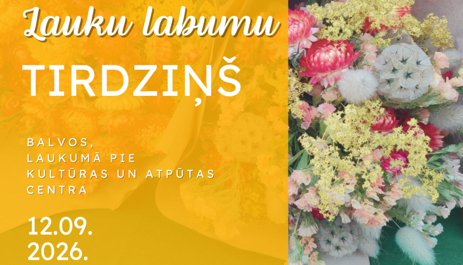 Tradicionālais lauku labumu jeb zaļais tirdziņš septembrī