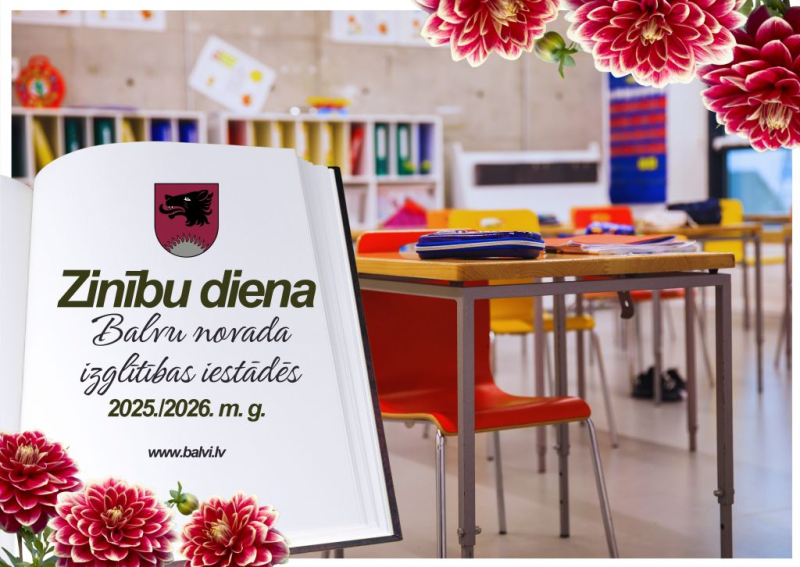 Zinību diena Balvu novada izglītības iestādēs 2025./2026. mācību gadā