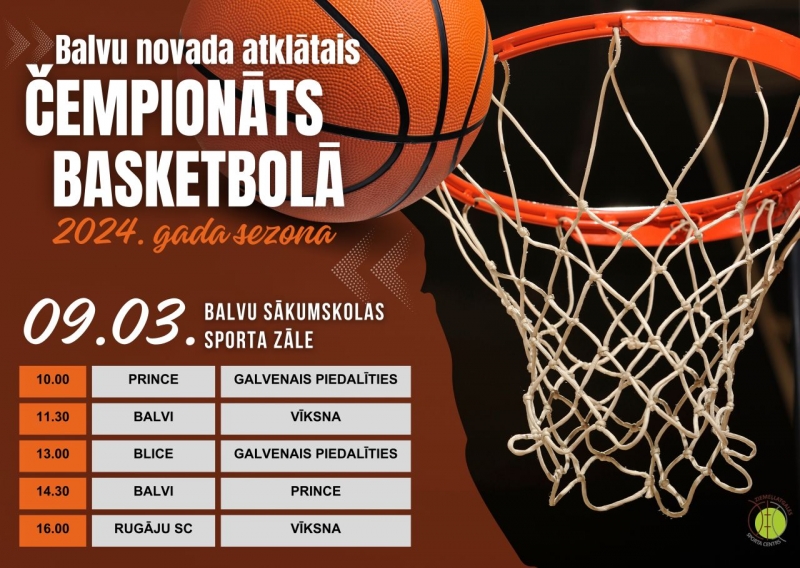 Balvu novada atklātais čempionāts basketbolā -09.03.