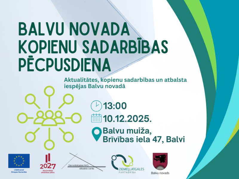 Balvu novada kopienu sadarbības pēcpusdiena