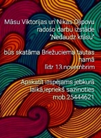 AFIŠA_Radošo darbu izstāde ''Nedaudz krāsu''