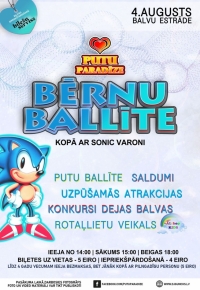 Bērnu ballīte kopā ar Sonic varoni