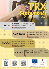 Arī septembrī Balvu novadā būs iespēja apmeklēt bezmaksas TRX nodarbības