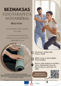 Fizioterapeita nodarbības afiša