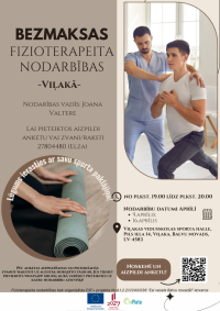 Fizoterapeita nodarbības grafiks Viļakā 2026. gada aprīlī