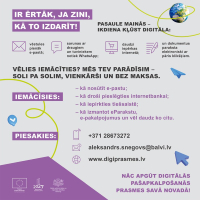Digitālās prasmes ikdienai - mācies bez maksas Balvu novadā