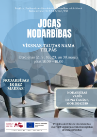 Jogas nodarbības Vīksnas Tautas nama telpās 