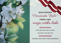 Izmaiņas Balvu novada "Pansionāta "Balvi" " darba laikā