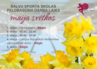 Izmaiņas Balvu Sporta skolas peldbaseina darba laikā